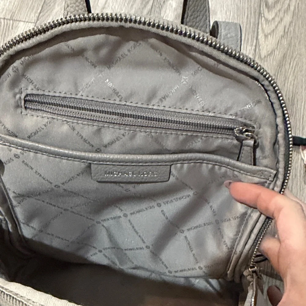 Michael Kors Light Gray Backpack - Picture 6 of 8